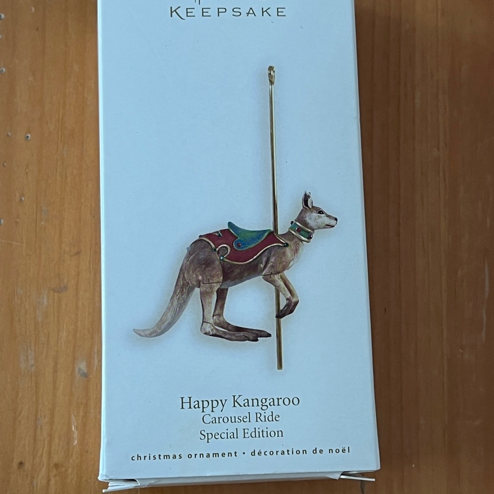 Keepsake Happy Kangaroo Carousel Ornament